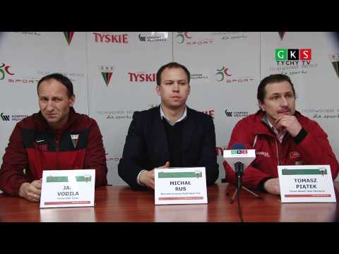 21 Kolejka PLH: GKS Tychy - Aksam Unia Oświęcim 6:1. Konferencja prasowa.