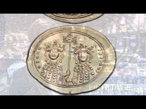 Heritage Auctions Byzantine Gold Collection for Record Prices at Long Beach Expo. VIDEO: 4:10.