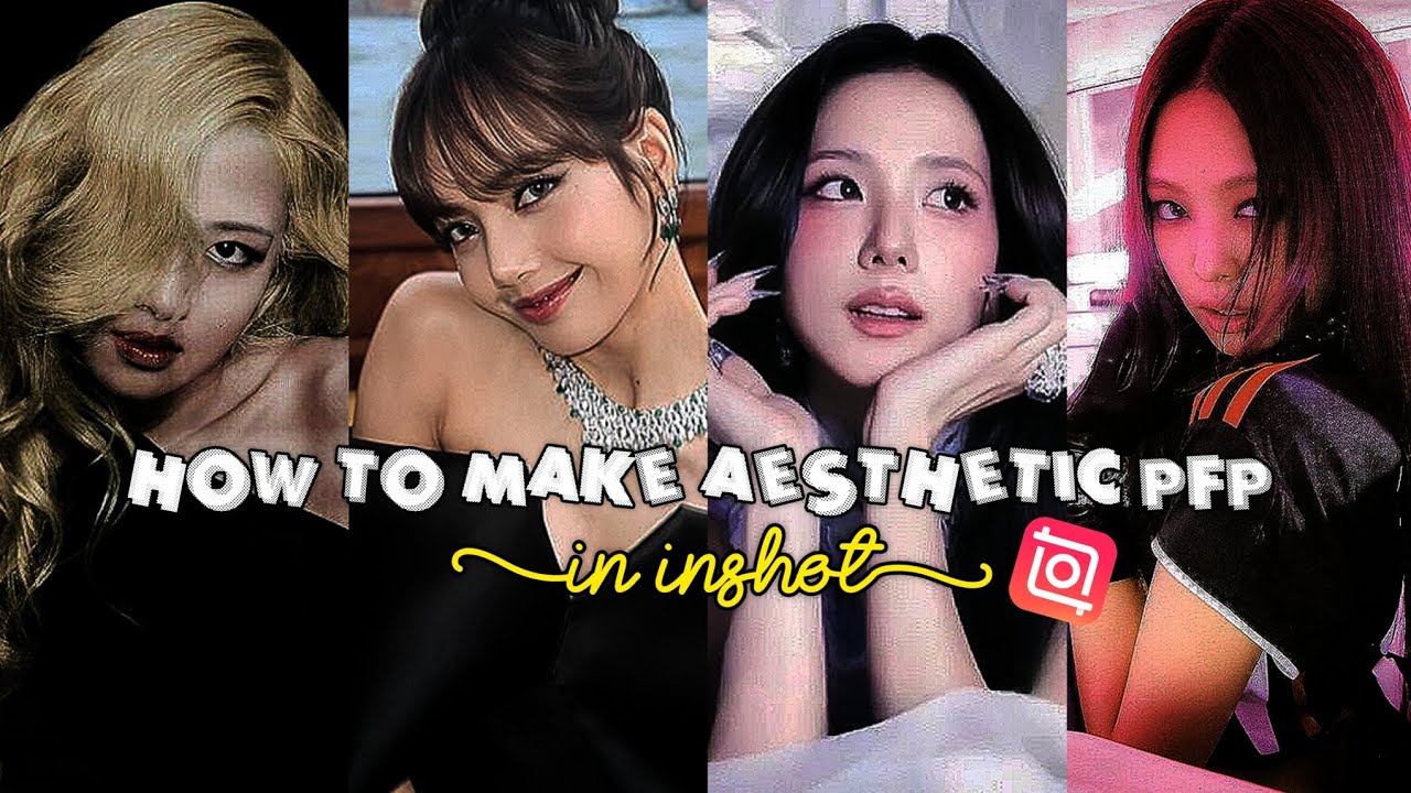 How to make aesthetic pfp in inshot in easy way!!😉✨️