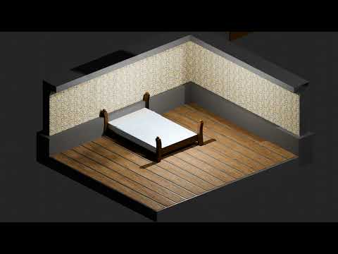 Ortographic 3D cute room