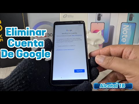 How to remove a Google or Gmail account from an Alcatel 1B 5002A/Android 10