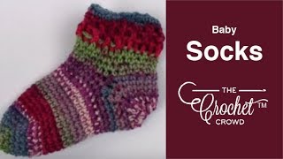 How To Crochet Baby Socks: Girls