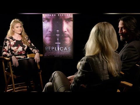 Futurepreviews Amber Bollard interview for the new movie 'Replicas' Keanu Reeves and Alice Eve.