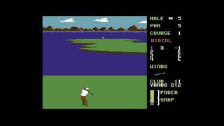 Leaderboard Golf - C64 Commodore 64 game playthrough with commentary