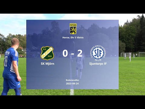 230924 SK Mjörn - Sjuntorps IF, Höjdpunkter