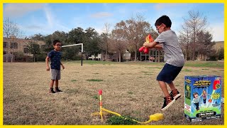 Stomp Rocket Ultra Rocket Toy Review | Catching Stomp Rockets