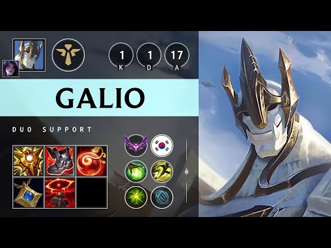 Galio Support vs Yuumi - KR Master Patch 25.20