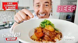 BEEF CALDERETA – The Professional Chef’s Take! 🇵🇭🍲 #Caldereta #filipinofood #filipinofood