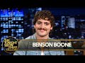 Benson Boone Flips Off Jimmy S Desk Talks Moonbeam Ice Cream And American Heart Extended