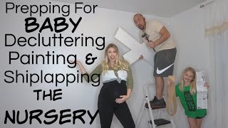 Gender Neutral Nursery Makeover Phase 1| Easy DIY Shiplap Walls| Bohemian Farmhouse Nursery