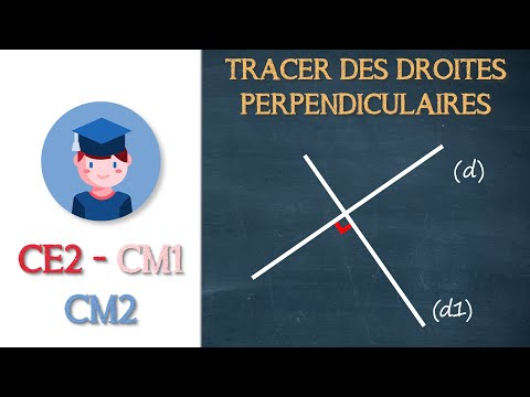 Comment tracer des droites perpendiculaires - CE2 CM1 CM2 - Petits Savants