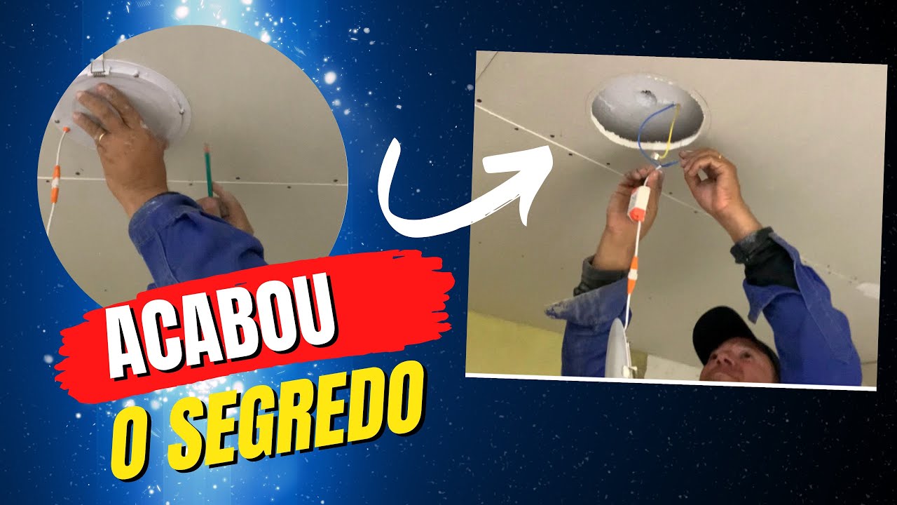COMO INSTALAR LUMINÁRIA EMBUTIDA NO GESSO