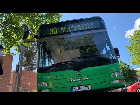 Resa med buss 30 från City till Eriksberg! Del 5 av utforskar Uppsala!!!