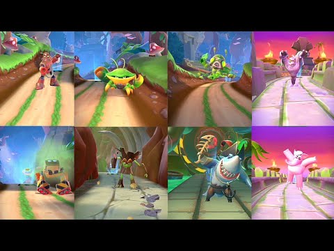All Nitro Mini Bosses Animation - Crash on the Run