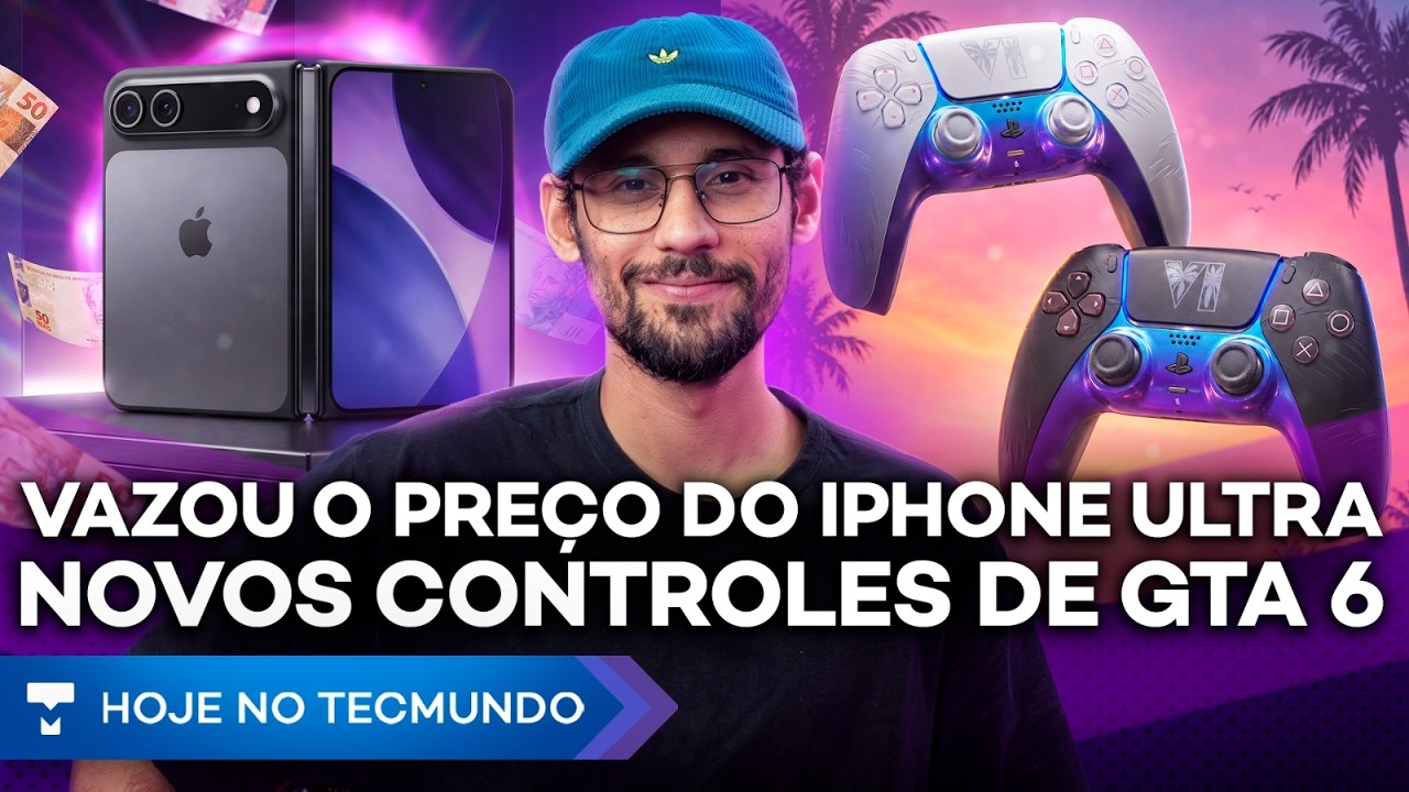 NOVO IPHONE SERÁ CARÍSSIMO! VEJA OS NOVOS CONTROLES DE PS5 DO GTA 6