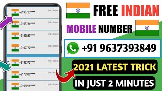 How To Get Indian Virtual Phone Number For Free🔥| Fake Whatsapp | No Verification Required🔥