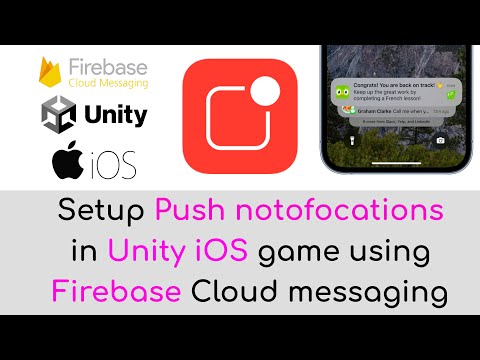 Setup Push Notifications in Unity iOS project using Firebase Cloud Messaging Backend