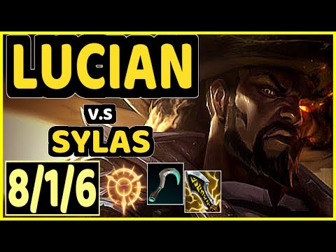 NOMANZ (LUCIAN) vs SYLAS - 8/1/6 KDA MID GAMEPLAY - EUW Ranked GRANDMASTER