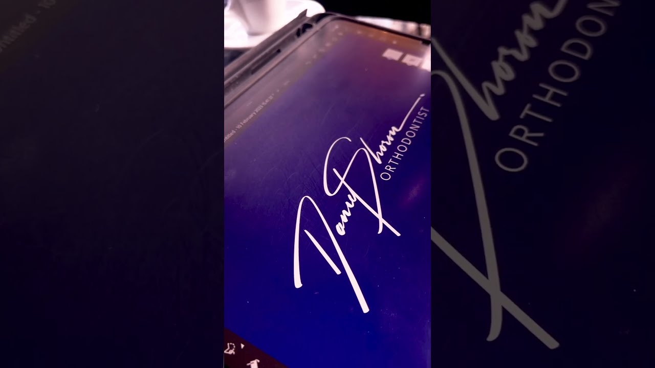 Handmade Signature Logo for Orthodontist - Creating a Memorable and Professional Brand Identity