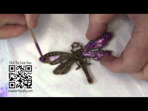 How to create faux enamel jewelry - Sweet Antiq's by Linda Peterson