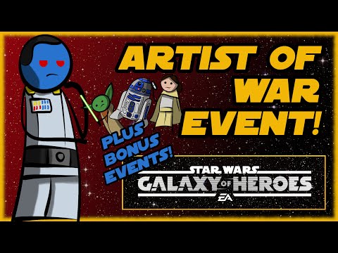 SWGOH - Artist of War THRAWN EVENT!!!  (plus GMY, R2, and Padme)  LIVE!!!