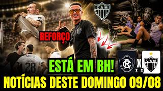 GIRO DO GALO DESTE DOMINGO (09/08): KEVIN CASTAÑO DESEMBARCOU EM BH, REMO 2x2 ATLÉTICO-MG E+