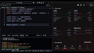 Download the video "FULL STACK Backend: LoginUser and GetMe function controllers, for routes users/login and users/me"
