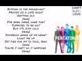 Pentatonix Can't Sleep Love feat. Tink lyrics ...
