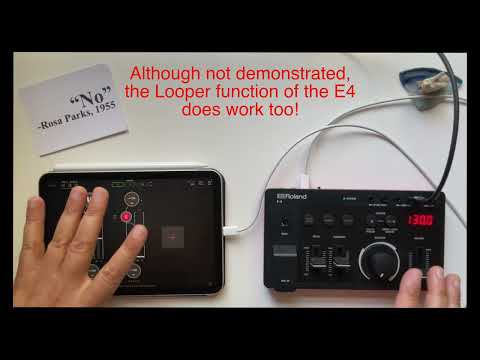 How To: Audio from iPad to Roland E4 and back