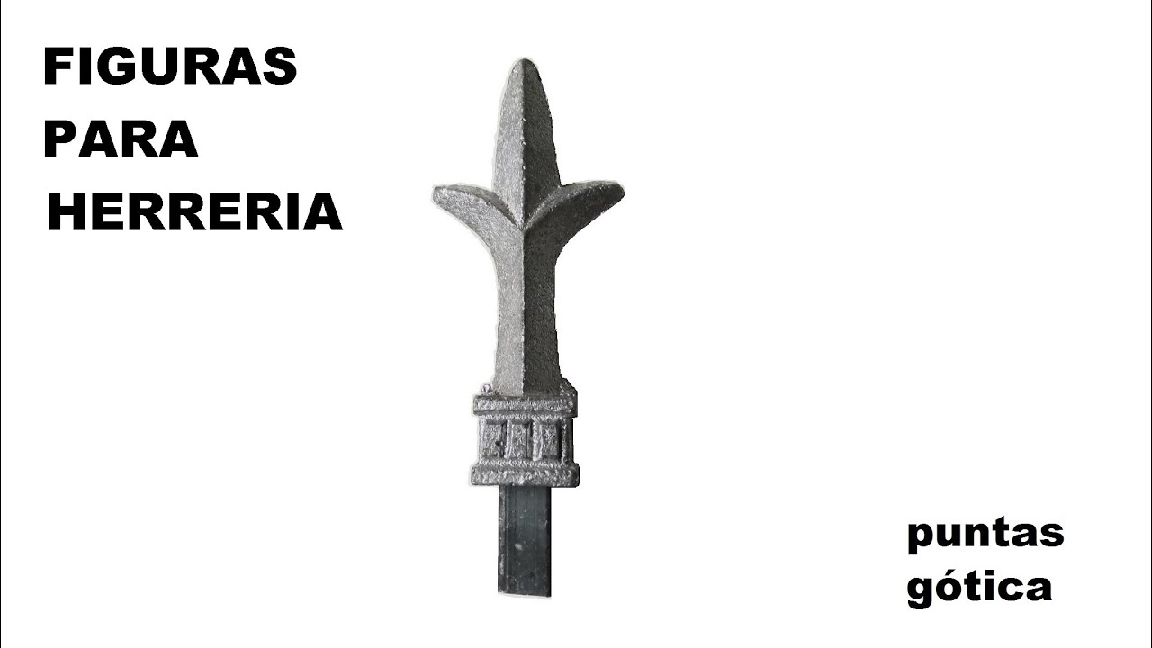 Figura de herrería adorno puntas (portones, puertas, ventanas, rejas, protecciones, barandales)