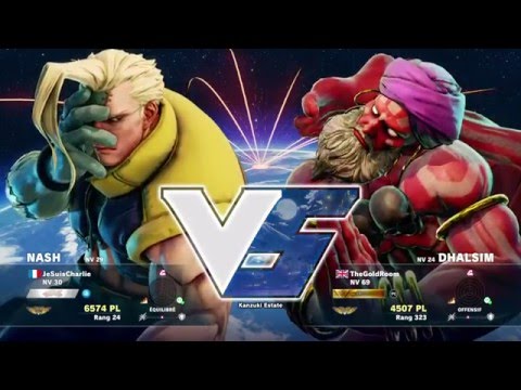 SF5 JeSuisCharlie (Nash) vs TheGoldRoom (Dhalsim)