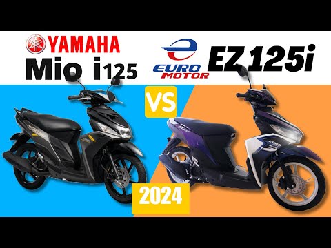 Yamaha Mio i 125 vs Euro Motor EZ 125i | Side by Side Comparison | Specs & Price | 2024