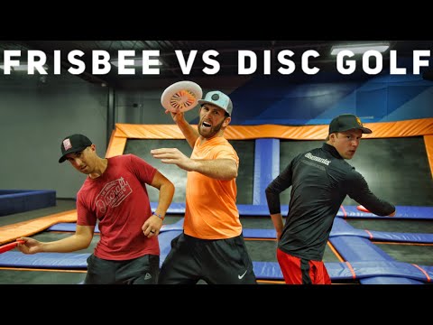 Frisbee vs. Disc Golf Trick Shot Battle | Brodie Smith, Paul McBeth, & Simon Lizotte