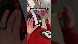 the final stage of building QB1’s helmet!