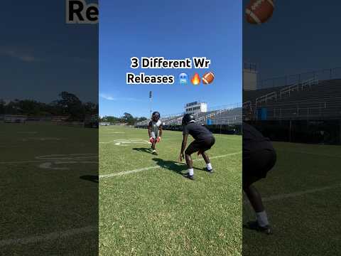 3 Different Wr Releases 🥶🔥🏈 #fyp #shorts #football