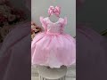 Vestido Infantil Rosa Claro Saia C/ Tule e Glitter Daminha