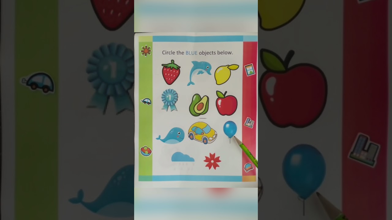 Color based worksheets for Kindergarten with FREE printable