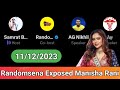 11/12/2023 (Part~3) Randomsena and Samrat bhai twitter space video on Manish Rani