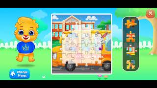 🚌 School Bus Jigsaw Puzzle (36 Pieces) - Puzzle Kids Jigsaw Puzzles Walkthrough