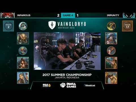 Impunity vs Infamous Game 4 Final | Vainglory 8 SEA Championship Summer 2017