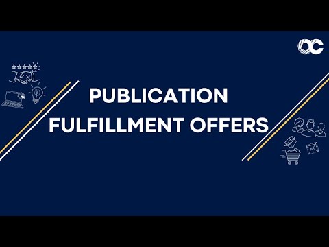 How to publish your Fulfillment offers ?