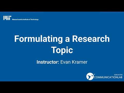 如何構思研究主題！ (Formulating a Research Topic)
