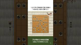 １分で学ぶ【飛車落ち】振り飛車は「６筋の位」を取れば勝てる！