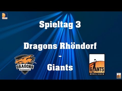 08.10.2016 Spieltag 3 Dragons Rhöndorf - Giants