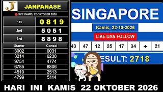 🔴LIVE DRAW SGP KAMIS 22 OKTOBER 2026 | LIVE DRAW SGP HARI INI | LIVE SGP | LIVE 