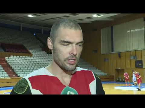 Hristo Nikolov ahead of Lukoil Academic - U-BT Cluj-Napoca FIBA Europe Cup game