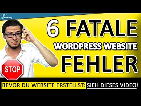 WordPress Website Erstellen [2026]: Vermeide Die 6 Fatalen Fehler Die Alles Zerstören (Deutsch | HD)