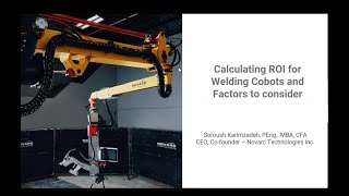 Calculating ROI for Welding Cobots and Factors to Consider