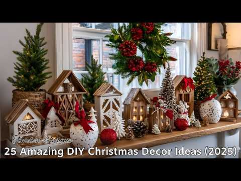 🎄 Transform Your Home with 25 Amazing DIY Christmas Decorations 2025!