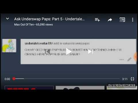 Underswap papyrus reacts to ask underswap Papyrus part 5